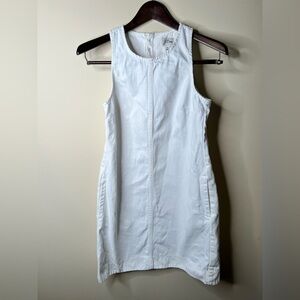 J. Crew White denim Mini Dress. 100% cotton